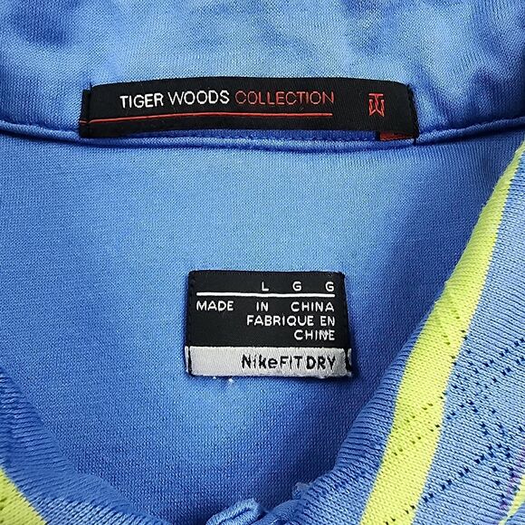 Nike Shirt Mens Large Tiger Woods Collection Polo Short Sleeve Performance Golf - Picture 3 of 16